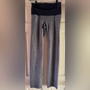 Lululemon Straight Up Double Waist Band Pants Heathered Gray